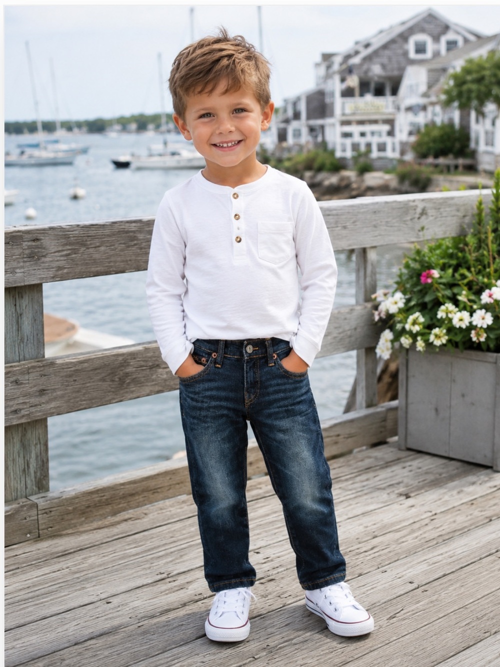 NWT Polo Ralph Lauren Boys' Hampton Straight Leg Jeans Classic Preppy All Season